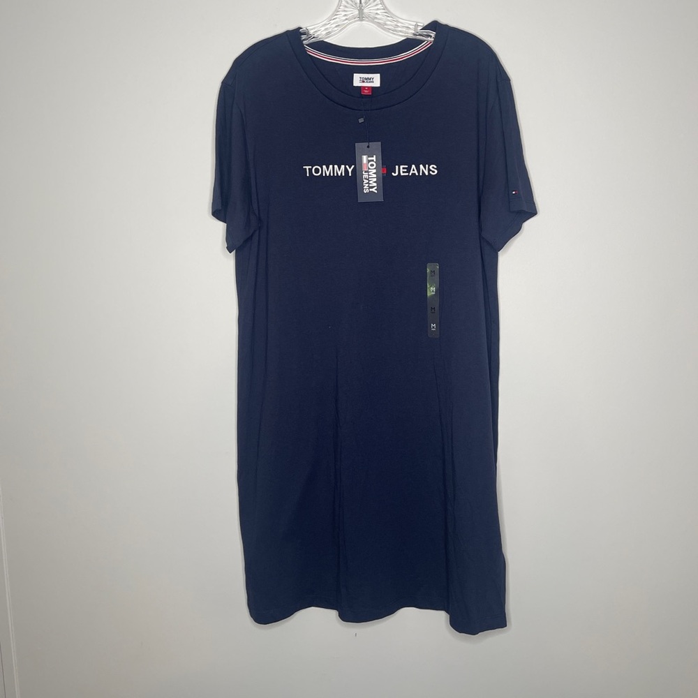 Tommy Hilfiger T-Shirt Dress Navy Blue NWT Size Medium